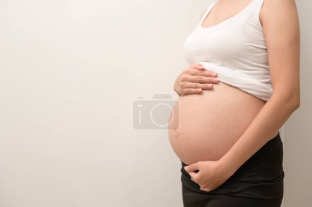 Portrait of Beautiful pregnant woman,  fertility infertility treatment, IVF, future maternity concept 