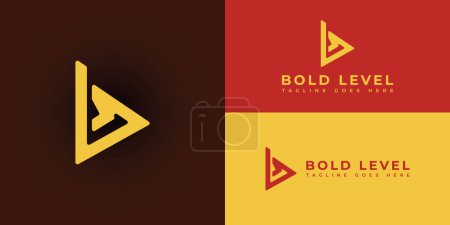 abstract initial letter LB or BL logo in deep red color isolated in multiple backgrounds applied for consulting company logo also suitable for the brands or companies that have initial name LB or BL
