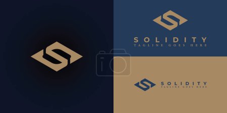 Abstract simple initial letter S or SS logo in luxury gold color isolated on multiple luxury background colors. The logo is applied for brand sports business company logo design inspiration template