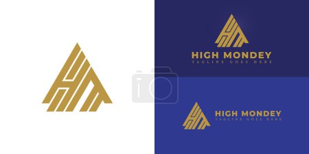Abstract initial triangle letter KD or DK logo in luxury gold color isolated on multiple background colors. The logo is suitable for venture capital company logo design inspiration templates.