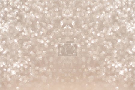 Photo for Sparkling shimmer abstract Christmas holiday design template, defocused golden glitter or lights bokeh texture background. - Royalty Free Image