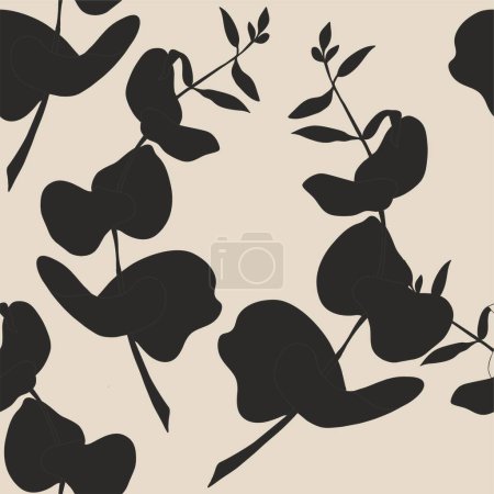 Illustration for Abstract floral backdrop. Suitable for email header, post in social networks, advertising, events and page cover, banner, background, corporate style, business card, poster. - Royalty Free Image