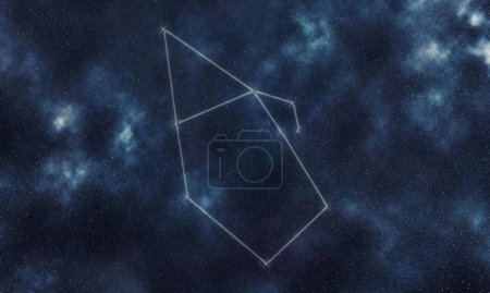 Téléchargez les photos : Auriga Star Constellation, Ciel nocturne, Constellation Lines Charioteer - en image libre de droit