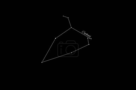Photo for Cepheus constellation, Cluster of stars, King Cepheus constellation - Royalty Free Image
