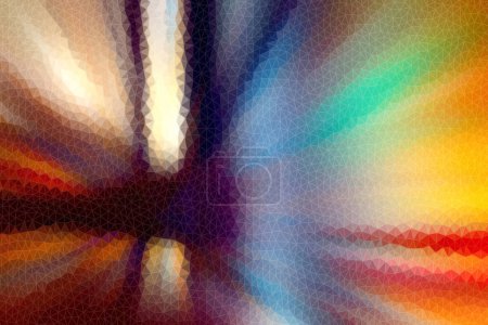 Photo for Polygonal Abstract Motion colorful background, colorful lines - Royalty Free Image