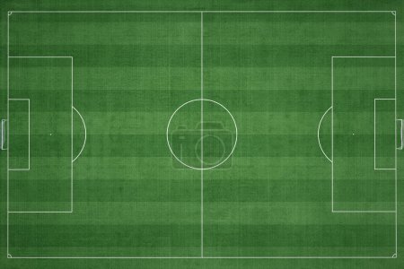 Photo for Soccer Field, Green Grass, Football Field Background, Sport Background - Royalty Free Image