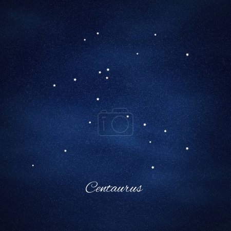 Constellation du Centaure, amas d'étoiles