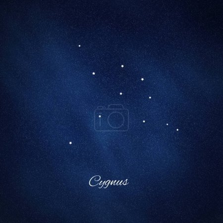 Téléchargez les photos : Constellation du Cygne, amas d'étoiles, constellation du Cygne, Croix du Nord - en image libre de droit