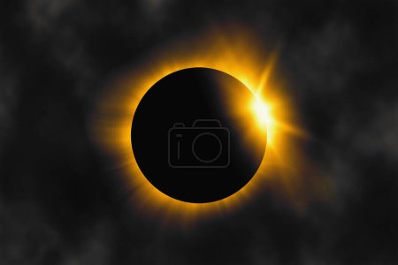 Téléchargez les photos : Eclipse solaire totale 2024, Phénomène astronomique - en image libre de droit