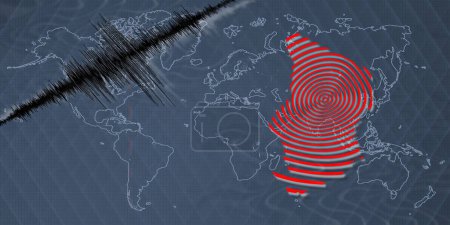 Actividad sísmica terremoto Chad mapa escala Richter