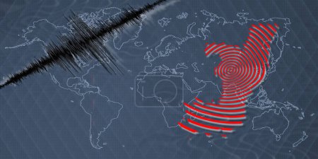 Séisme d'activité sismique Carte du Congo Échelle Richter