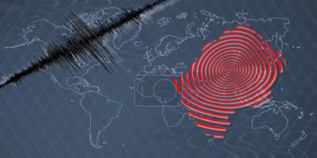 Actividad sísmica terremoto Lesotho mapa Richter escala