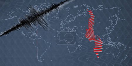 Seismische Aktivität Erdbeben Malawi Karte Richter-Skala