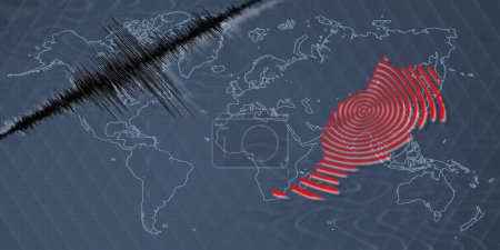 Séisme d'activité sismique Maroc carte Richter échelle