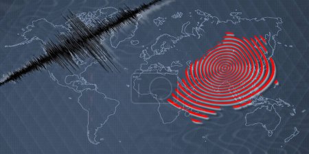 Séisme d'activité sismique Sainte-Hélène carte Échelle Richter