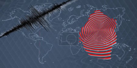 Seismische Aktivität Erdbeben Swasiland Karte Richter-Skala
