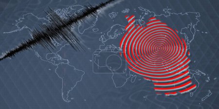 Téléchargez les photos : Séisme d'activité sismique Carte Tanzanie Échelle Richter - en image libre de droit