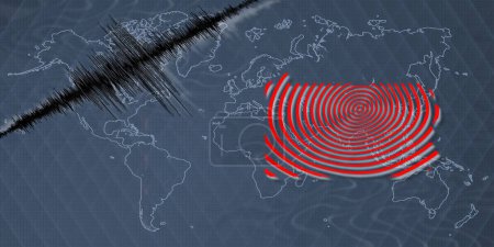 Seismische Aktivität Erdbeben Pennsylvania Karte Richter-Skala