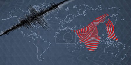 Seismic activity earthquake Brunei Darussalam map Richter scale