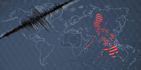 Actividad sísmica terremoto Filipinas mapa escala Richter
