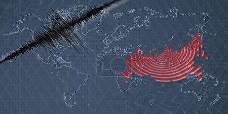 Actividad sísmica terremoto Rusia mapa escala Richter