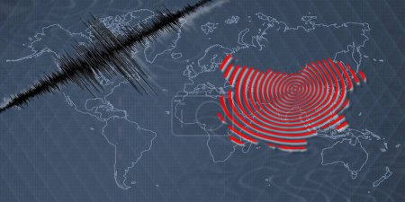 Seismische Aktivität Erdbeben Bulgarien Karte Richter-Skala