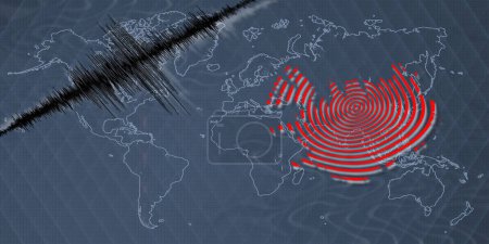 Téléchargez les photos : Séisme d'activité sismique Carte Islande Échelle Richter - en image libre de droit