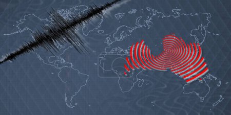 Seismische Aktivität Erdbeben Lettland Karte Richter-Skala