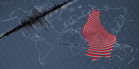 Erdbeben mit seismischer Aktivität Luxemburg Karte Richterskala
