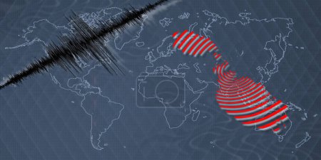 Téléchargez les photos : Séisme d'activité sismique Malte carte Échelle Richter - en image libre de droit