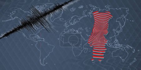 Erdbeben mit seismischen Aktivitäten Portugal kartiert Richterskala