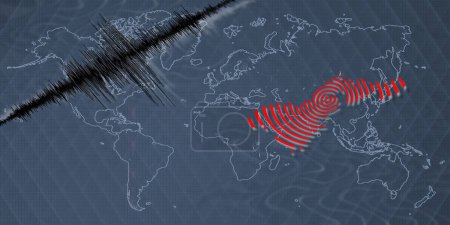 Erdbeben Amerikanisch-Samoa-Karte Richterskala