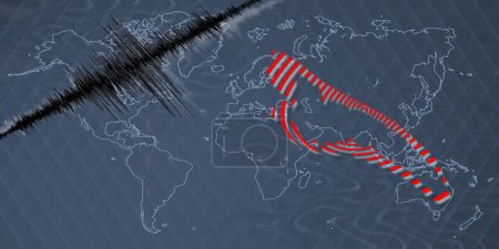 Seismische Aktivität Erdbeben Kiribati Karte Richter-Skala