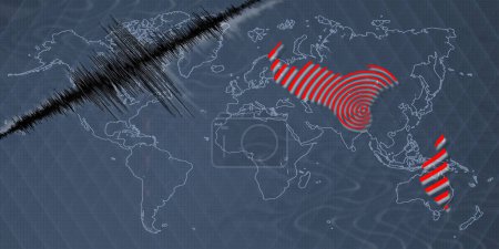 Erdbeben auf der Tonga-Karte Richterskala