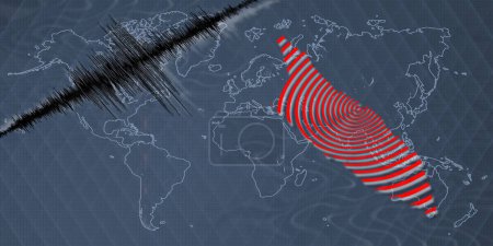 Séisme d'activité sismique Carte d'Aruba Échelle Richter