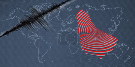 Erdbeben mit seismischer Aktivität Barbados kartiert Richterskala