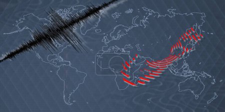 Seismische Aktivität Erdbeben Bermuda-Karte Richterskala