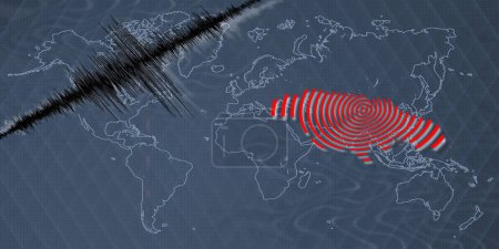 Séisme d'activité sismique Carte Jamaïque Échelle Richter