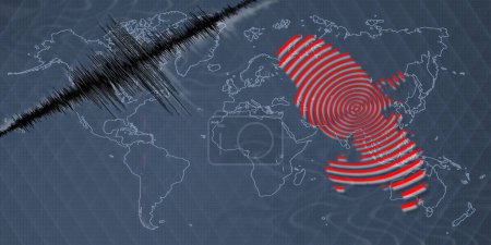 Seismische Aktivität Erdbeben Martinique Karte Richter-Skala