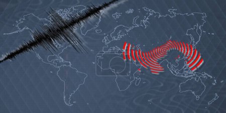 Téléchargez les photos : Séisme d'activité sismique Panama carte Richter échelle - en image libre de droit