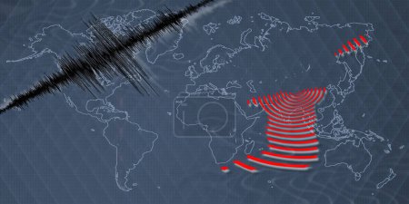 Séisme d'activité sismique Trinité-et-Tobago carte Richter scale