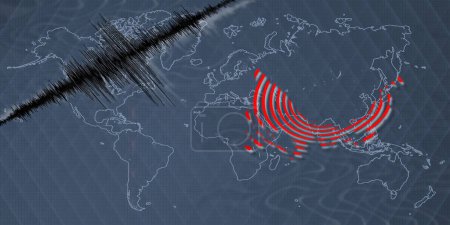 Séisme d'activité sismique Îles Turques et Caïques carte Échelle Richter