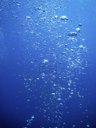 Burbujas de aire subacuáticas Clean Blue Deep Ocean
