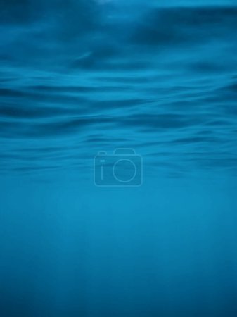 Surface sous-marine, fond bleu, fond de vagues