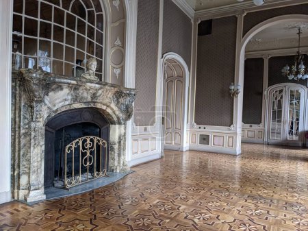Photo for Ancient palace with old fireplace - Royalty Free Image