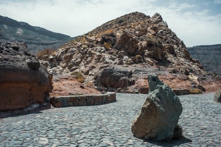 Photo for Beautiful rocky stone mountain desert - Royalty Free Image