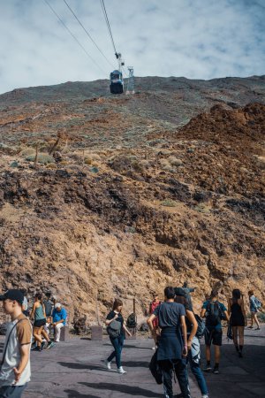 Téléchargez les photos : Paysage rocheux volcanique de Tenerife, les îles Canaries, Espagne - en image libre de droit