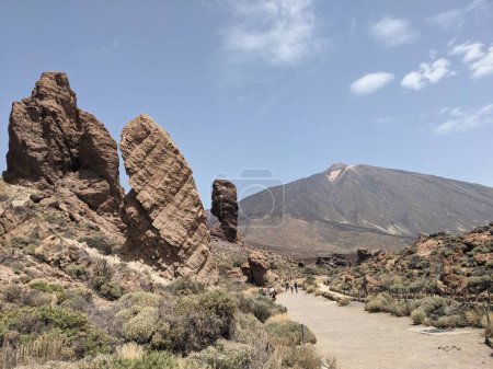 Voclanic Mountains in Teide National Park, Tenerife, the Canary Island, Spain, Europe