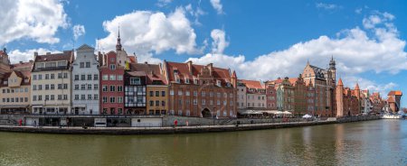 Photo for Gdansk, Pomeranian Province / Poland - 05/07/2019 Building and architecture on the Motlawa river in Gdansk Poland - Royalty Free Image