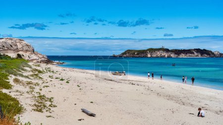 Photo for Augusta, WA - Australia 12-10-2022 Hamelin Bay, a vast expanse of bright white sand, turquoise waters filled with marine life, and spectacular coastal cliff walks. - Royalty Free Image
